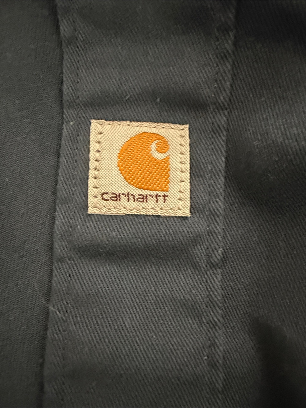 Carhartt Navy Relaxed Fit Shirt Jacket with Gold Logo 2XL - Picture 5 of 8